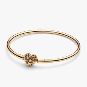 Pandora Celestial Heart Clasp Bangle